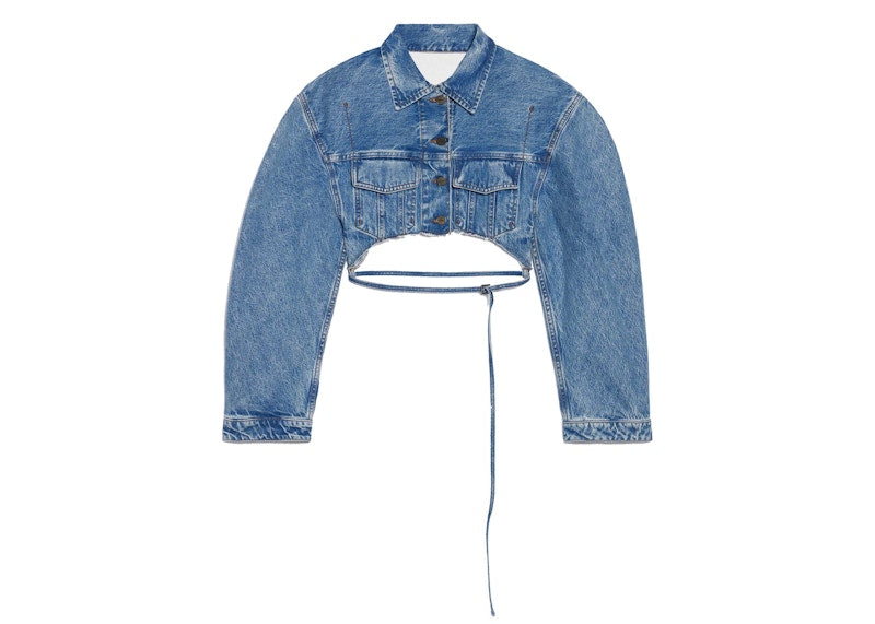 Jacquemus Le Haut De Nimes Corto Jacket Light Blue/Tabac
