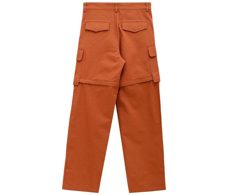 Jacquemus Le Pantalon Peche Convertible Cargo Pants Terracotta