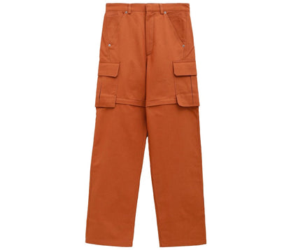 Jacquemus Le Pantalon Peche Convertible Cargo Pants Terracotta