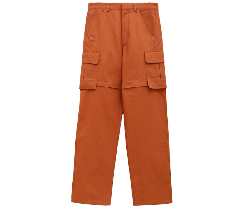 Jacquemus Le Pantalon Peche Convertible Cargo Pants Terracotta