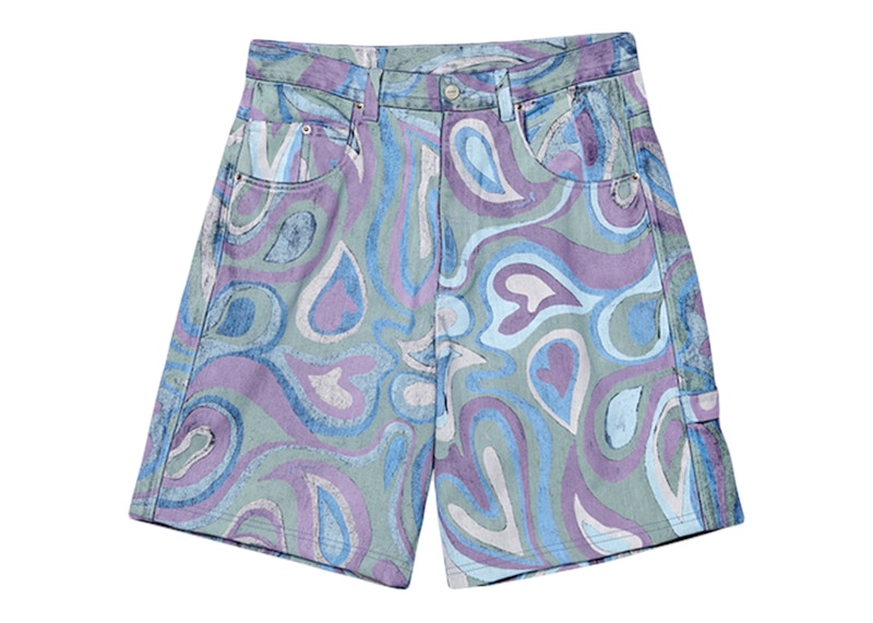 Jacquemus Le Short Panni Wide Shorts Print Faded Paisley