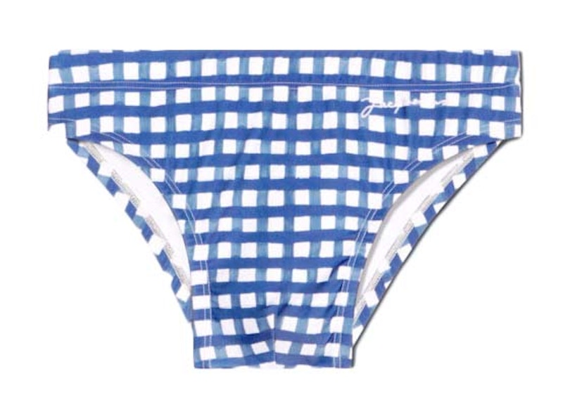 Jacquemus Le Slip de Bain Checked Swimsuit Navy Checks