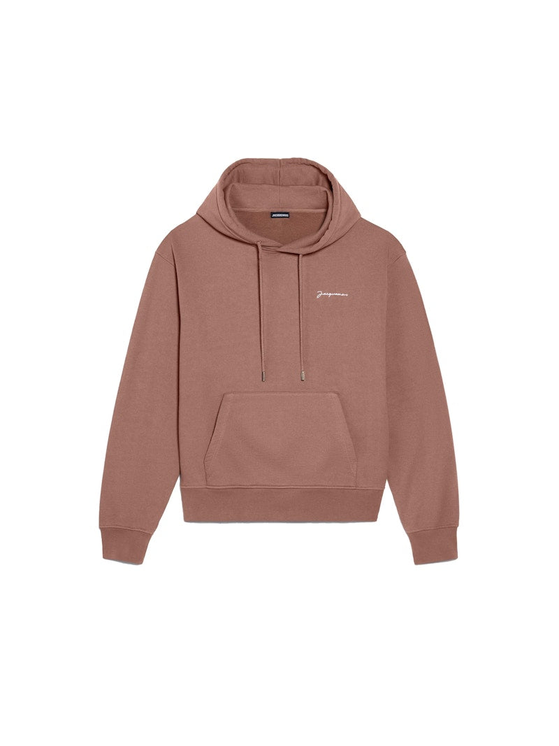 Jacquemus Le Sweatshirt Brode Hoodie Brown