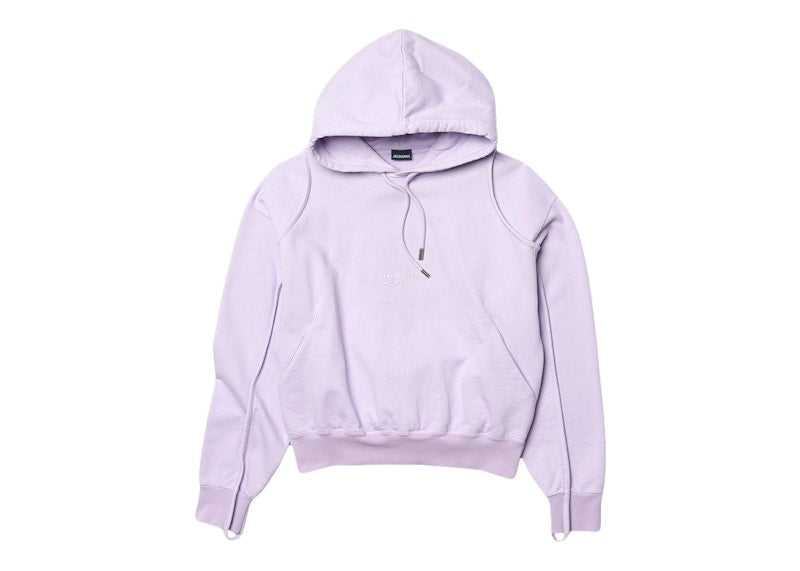 Jacquemus Le Sweatshirt Camargue Clay Logo Hoodie Lilac