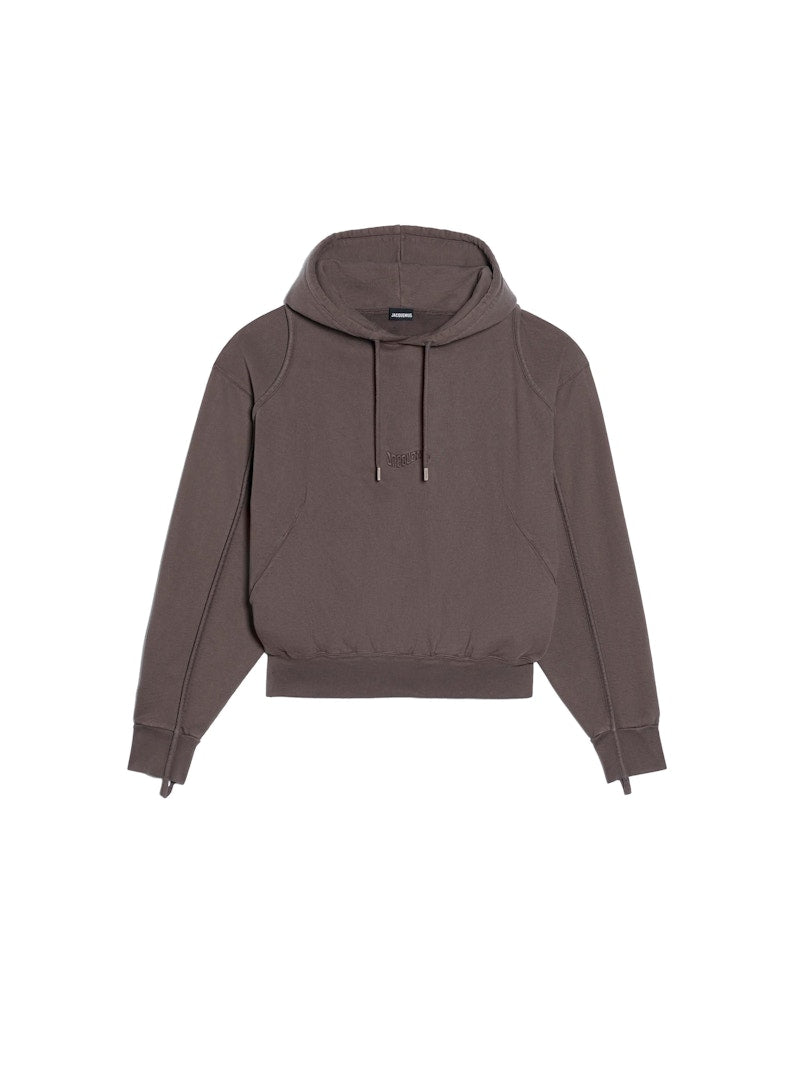 Jacquemus Le Sweatshirt Camargue Hoodie Dark Brown