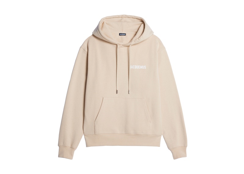 Jacquemus Le Sweatshirt Jacquemus Hooded Sweatshirt Light Beige