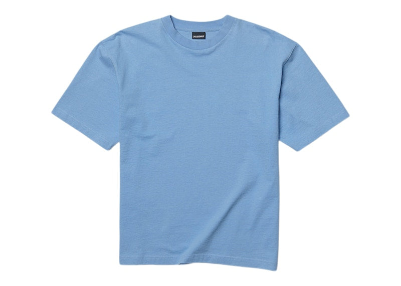 Jacquemus Le T-Shirt Crabe Crab Logo Boxy Fit T-Shirt Print Crab Light Blue