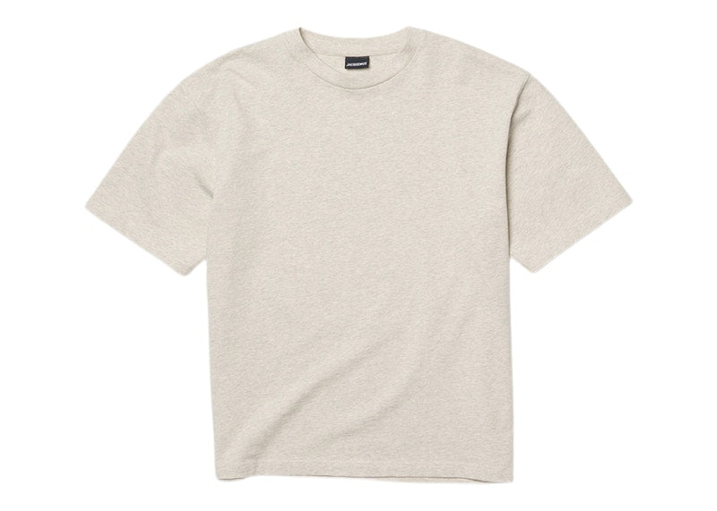Jacquemus Le T-Shirt Crabe Crab Logo Boxy Fit T-Shirt Print Crab Light Grey