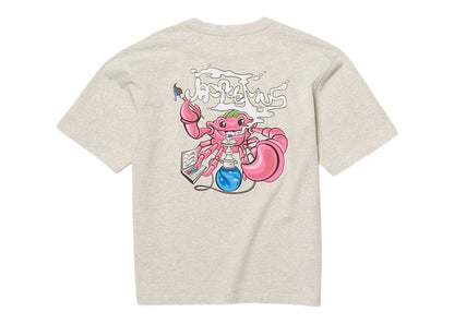 Jacquemus Le T-Shirt Crabe Crab Logo Boxy Fit T-Shirt Print Crab Light Grey