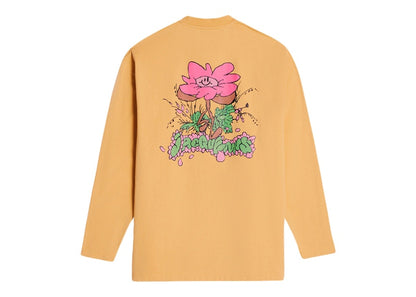 Jacquemus Le T-Shirt Desenho Manches Longues Daisy Logo Long Sleeve T-shirt Print Marguerite Yellow