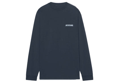 Jacquemus Le T-shirt Gelo Pool Logo L/S T-shirt Print Ice Jacquemus Navy