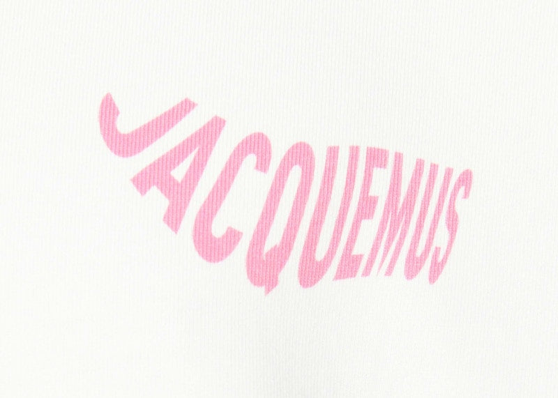 Jacquemus Le T-shirt Vague Print Wave Logo T-shirt White