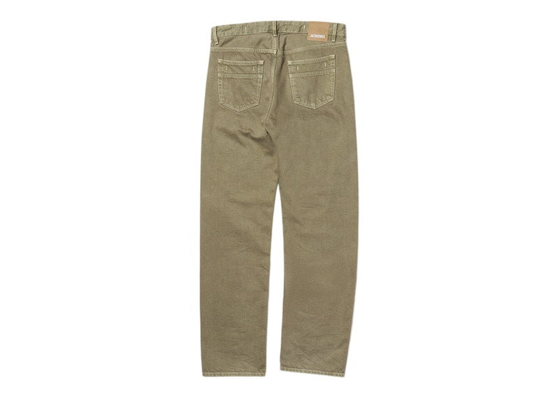 Jacquemus Le de Nimes Fresa Straight Fit Jeans Khaki/Beige