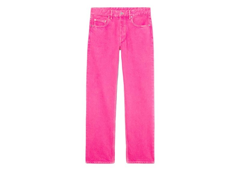 Jacquemus Le de Nimes Fresa Straight Jeans Pink