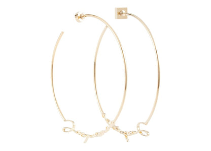 Jacquemus Les Creoles Jacquemus Hoop Earrings Gold
