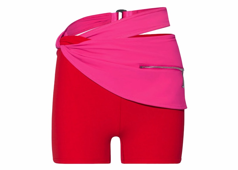 Jacquemus x Nike Drapped Bike Shorts Dark Pink