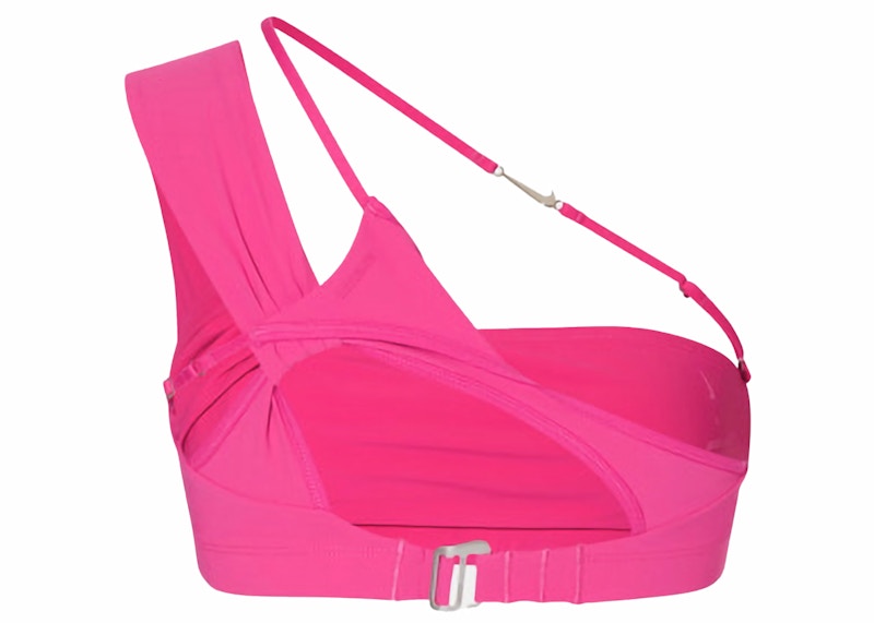 Jacquemus x Nike La Brassière Drapée Sports Bra Dark Pink