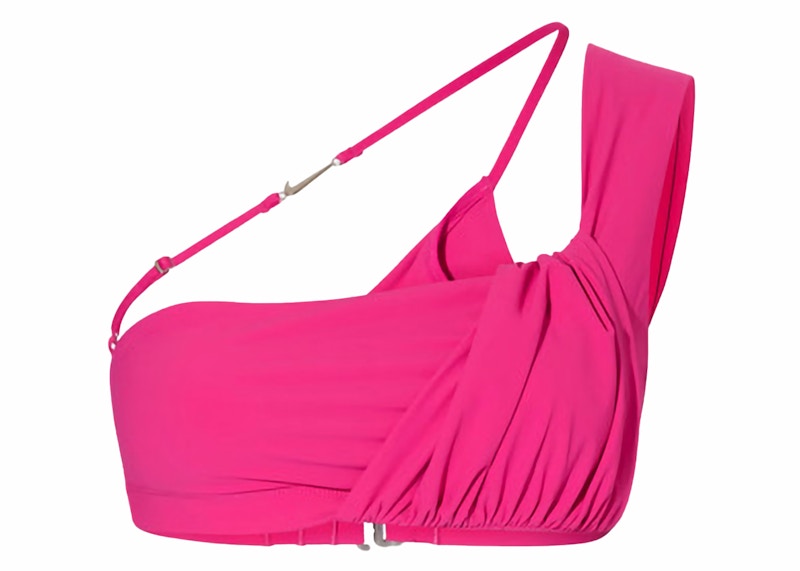 Jacquemus x Nike La Brassière Drapée Sports Bra Dark Pink