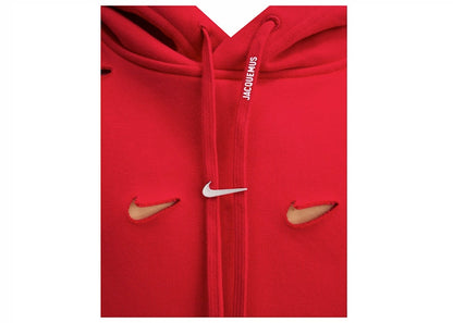 Jacquemus x Nike Le Swoosh Hoodie Dark Red