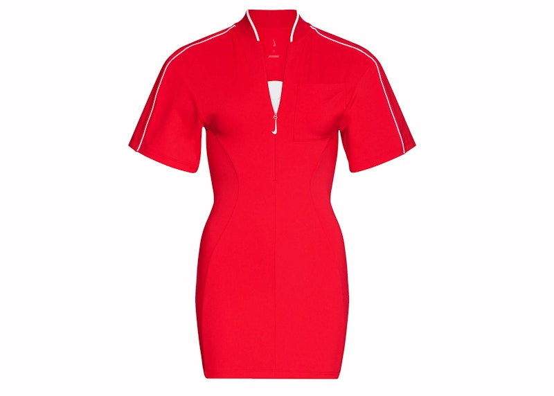 Jacquemus x Nike Short-Sleeved T-Shirt Dress (Asia Sizing) Dark Red