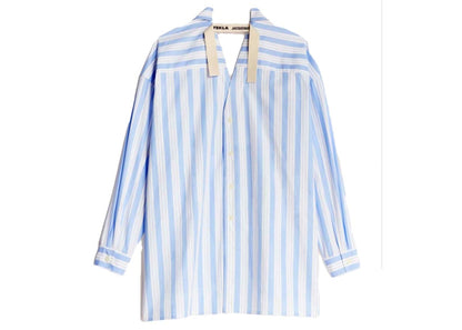 Jacquemus x Tekla La Chemise Blue White Stripe