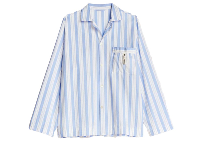 Jacquemus x Tekla La Chemise (Pocket Tag) Blue White Stripe