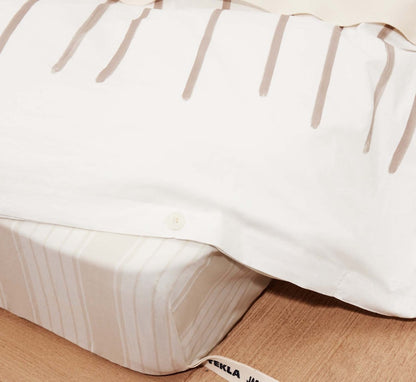 Jacquemus x Tekla La Housse de Couette (240x220) Almondine stripe