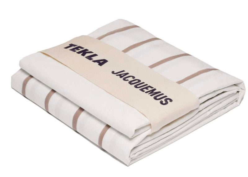 Jacquemus x Tekla La Housse de Couette (240x220) Almondine stripe