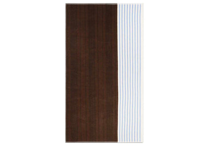 Jacquemus x Tekla La Serviette White Brown Patchwork