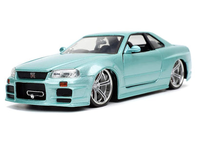 Jada Toys The Fast and the Furious Brians Nissan Skyline GT-R (R34) 1/24 Scale Die Cast Figure