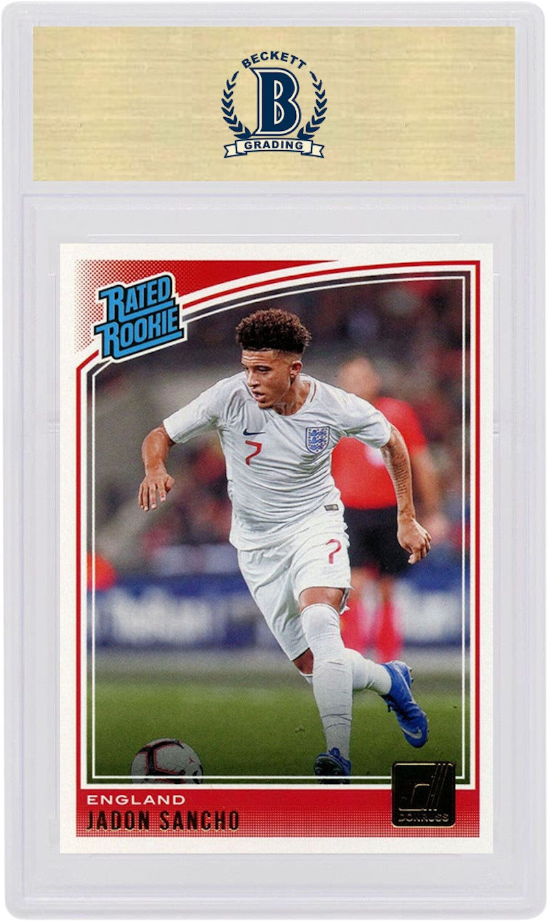 Jadon Sancho 2018 Donruss Soccer Rated Rookie #189 (PSA or BGS Graded)