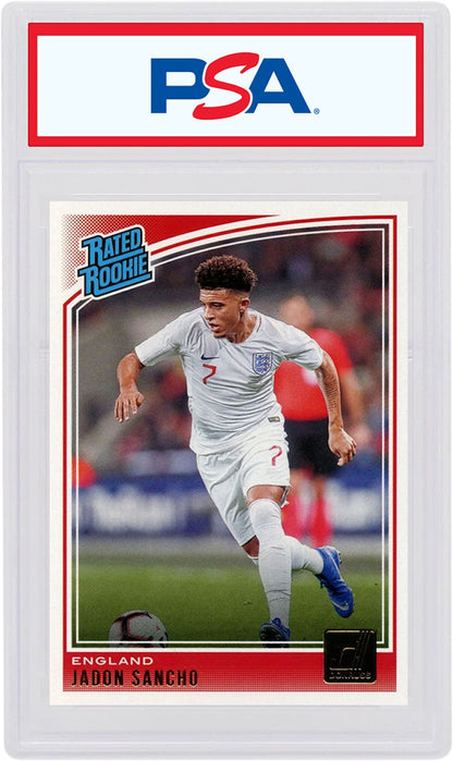 Jadon Sancho 2018 Donruss Soccer Rated Rookie #189 (PSA or BGS Graded)