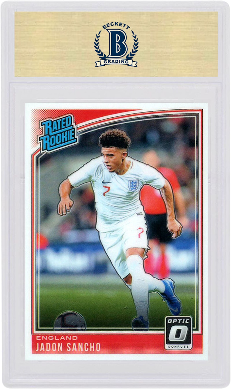 Jadon Sancho 2018 Donruss Soccer Rated Rookie Optic #189 (PSA or BGS Graded)