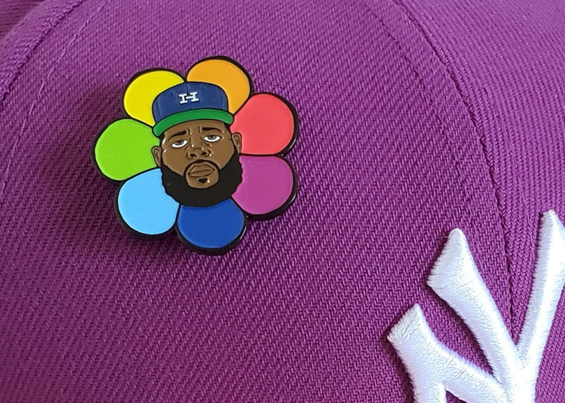 Jae Tips x Hat Club Yankee 5950 Subway Series On Field Fitted Hat Purple/Salmon