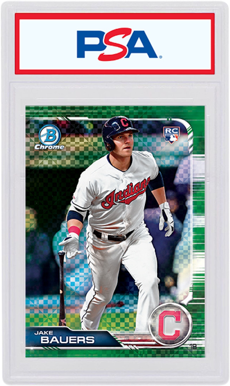 Jake Bauers 2019 Bowman Chrome X Rookie Green X-Fractor /31 #3 (PSA or BGS Graded)