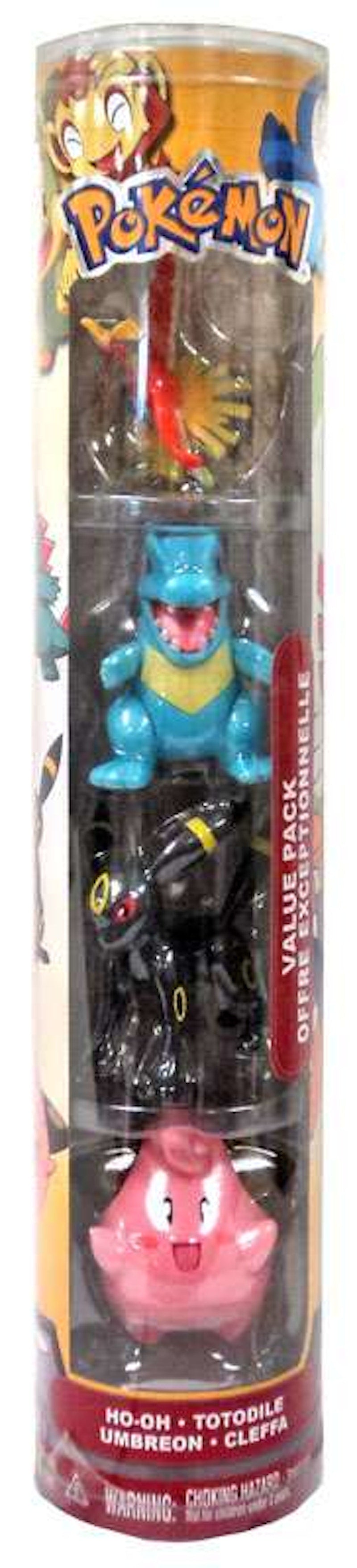 Jakks Pacific Pokemon Pokemon Value Pack Ho-oh, Totodile, Umbreon, & Cleffa Toys 'R Us Exclusive Figure (Set of 4)