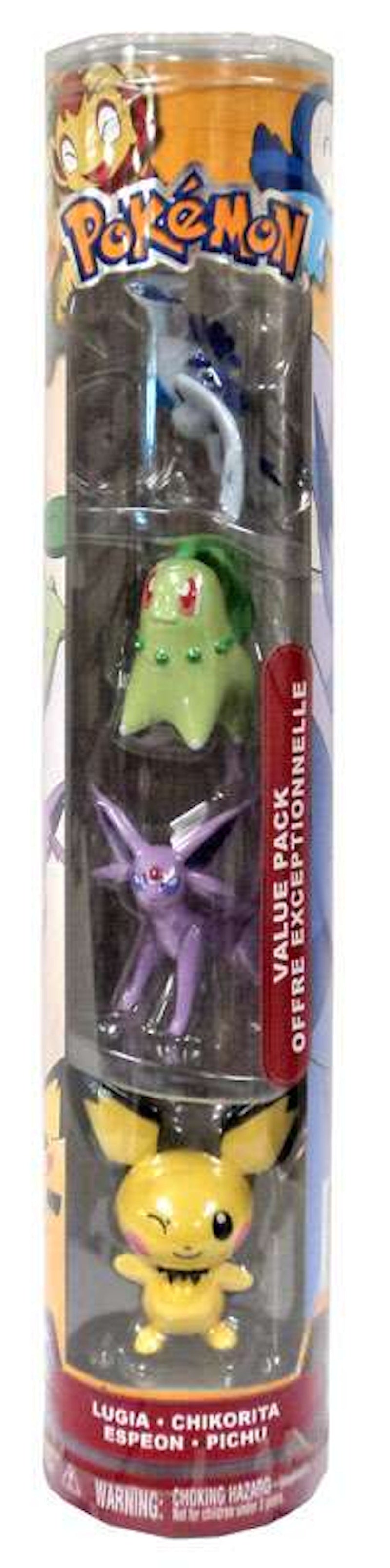 Jakks Pacific Pokemon Pokemon Value Pack Lugia, Chikorita, Espeon & Pichu Figure (Set of 4)