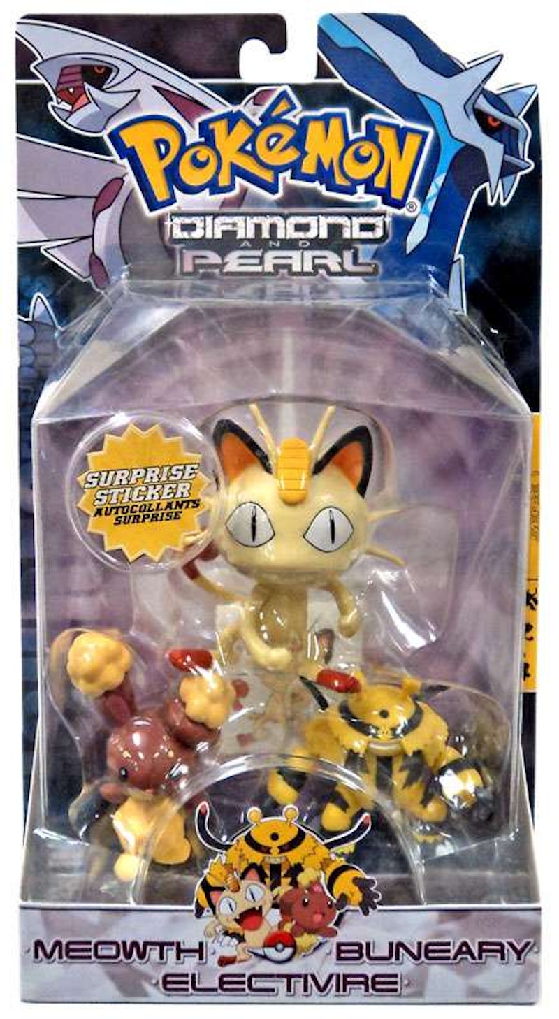 Jakks Pacific Pokemon Series 1 Meowth, Buneary & Electivire Figure (Set of 3)