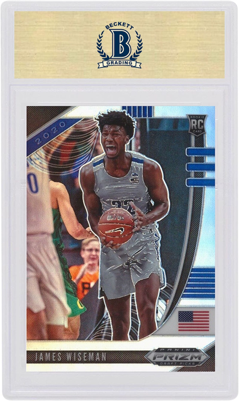James Wiseman 2020-21 Panini Prizm Draft Picks Basketball Rookie Silver #2 (PSA or BGS Graded)