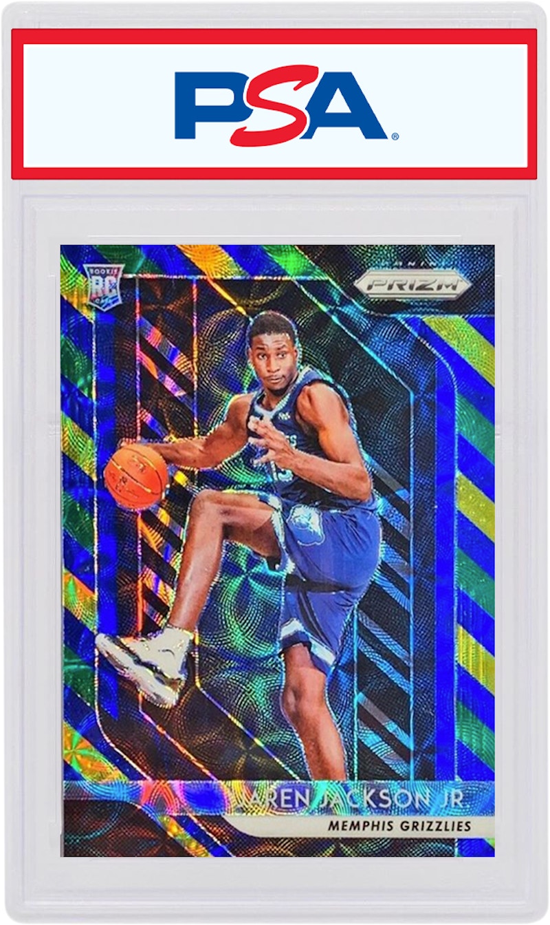 Jaren Jackson Jr. 2018 Panini Prizm Rookie Choice Blue/Yellow/Green #66 (PSA or BGS Graded)