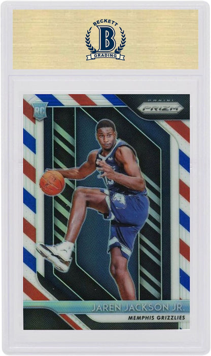 Jaren Jackson Jr. 2018 Panini Prizm Rookie Red/White/Blue #66 (PSA or BGS Graded)
