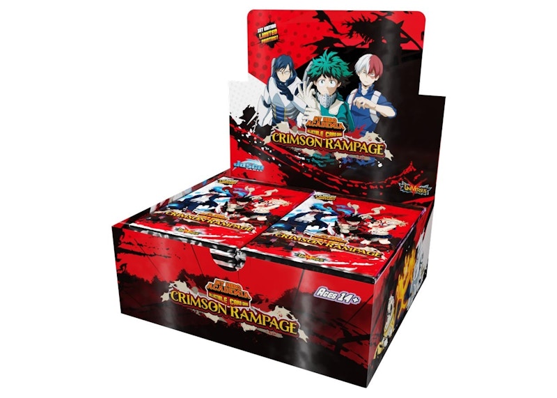 Jasco UniVersus My Hero Academia CCG Crimson Rampage 1st Edition Booster Box