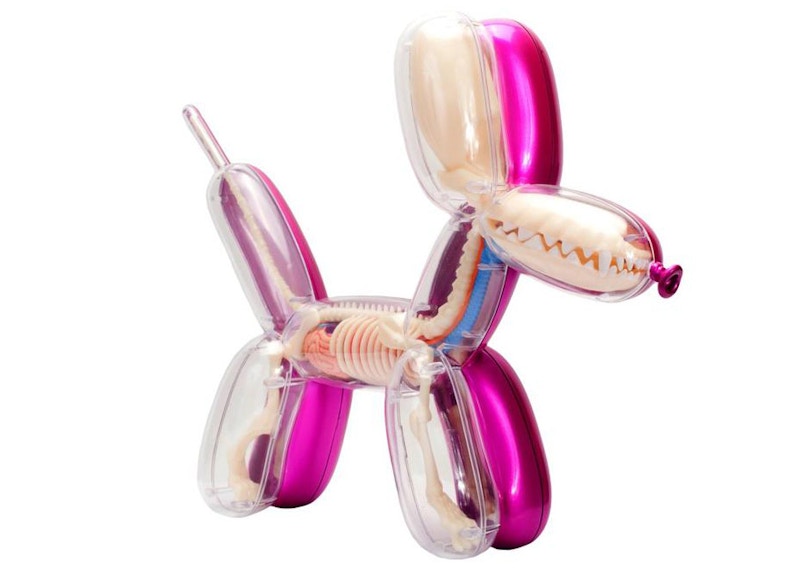 Jason Freeny 4D Master Funny Anatomy Balloon Dog Figure Metallic Pink