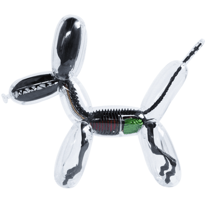 Jason Freeny Balloon Dog Anatomy (Metallic Black)