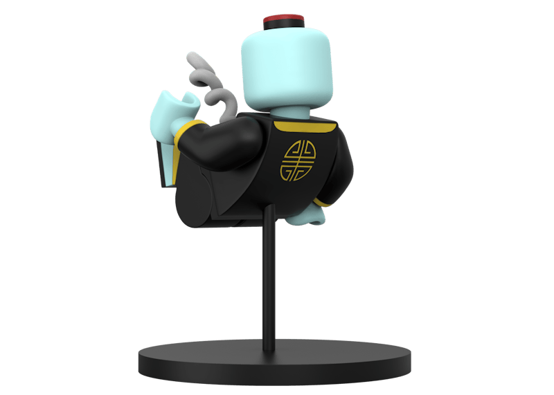 Jason Freeny Mighty Jaxx Brick Baby Jiangshi Edition Figure