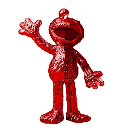 Jason Freeny XXRAY Plus x Mighty Jaxx Elmo (Chrome Red Edition) Figure