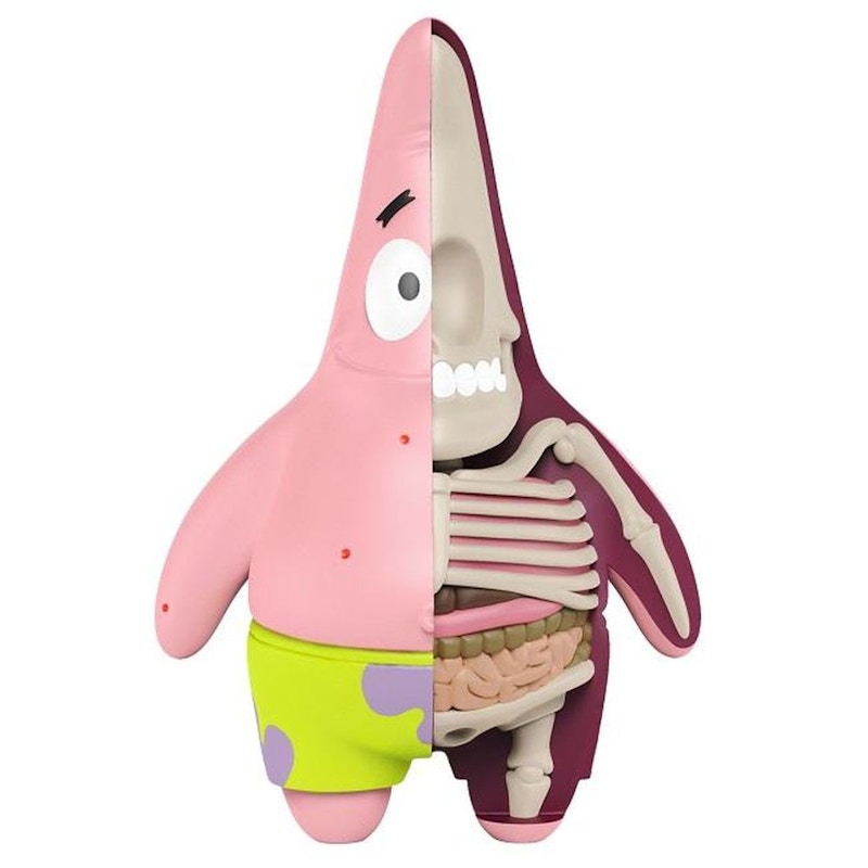Jason Freeny x Nickelodeon Spongebob Hidden Dissectibles Patrick Figure Multi