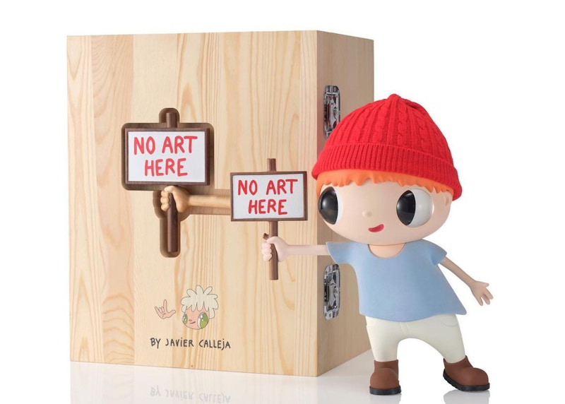 Javier Calleja No Art Here Wood Figure (Edition of 250)