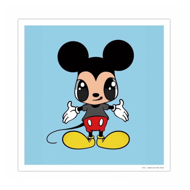 Javier Calleja x Disney Mickey Mouse Poster Blue