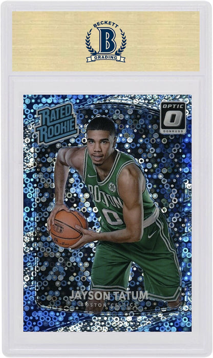 Jayson Tatum 2017 Donruss Optic Rookie Fast Break Holo #198 (PSA or BGS Graded)